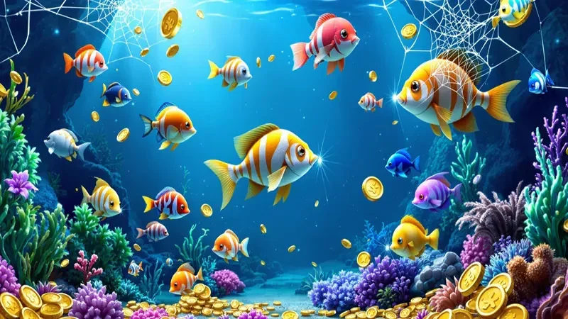 Ilustrasi aksi meriam dalam permainan tembak ikan NIRWANA88